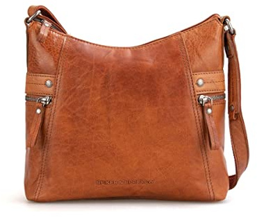Spikes & Sparrow Leather Cross Body - Georgia - Brandy Cognac
