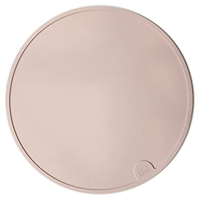 LucyBalu® Circle Tapis de gamelle Rond en Silicone I Rosé
