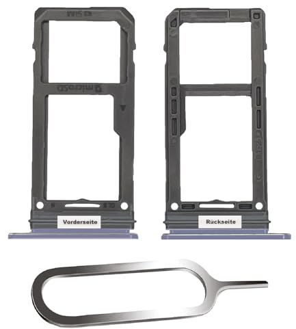IS-TECK SIM-Kartenhalter Ersatz SIM-Tray Kompatibel mit Samsung Galaxy Note 8 N950F inklusive SIM-Nadel SIM-Kartensteckplatz (Orchid Gray)
