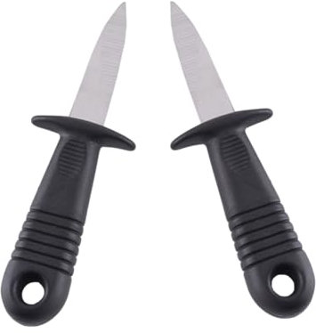 TOPBATHY 2 Pz tagliere di frutti di mare Utensile da apertura ostriche Strumento apertura ostriche shucker di ostriche coltello per sgusciare ostriche strumenti per sgusciare le ostriche