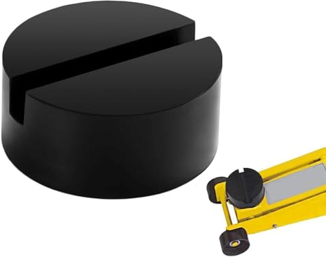 Alriedy Wagenheber Gummiauflage 75mm mit Rillen Gummiblock Universal Wagenheber Gummiblock für Auto Wagenheber Rutschfest Auto Schutz Auto Rangierwagenheber Rund Auto SUV