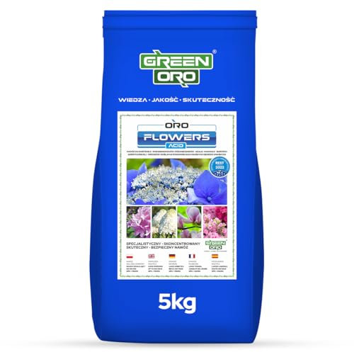 GREEN ORO FLOWERS ACID 5KG Engrais à libération lente pour hortensias et plantes acidophiles
