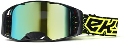 OLYSPM Gafas Motocross,Gafas MTB,Gafas Moto con Acolchado de Esponja Transpirable y Lentes Anti-UV,Gafas de Motocross Antipolvo Antivaho para Ciclismo,Esquí,Escalada