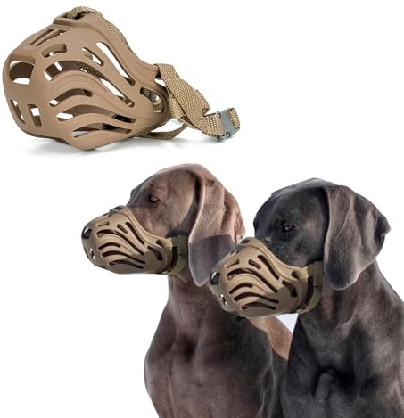 XFSRG Muselière pour Chiens Moderne Et Confortable Protection Maximale Adaptée pour Toutes Les Races (S)