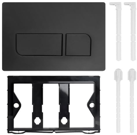 Placa de pulsador Para Geberit Sigma, Compatible con Geberit Sigma 01, UP300, UP320 Cisterna de Inodoro Empotrada, Incluye Kit de Palanca de Descarga y Marco de Instalación
