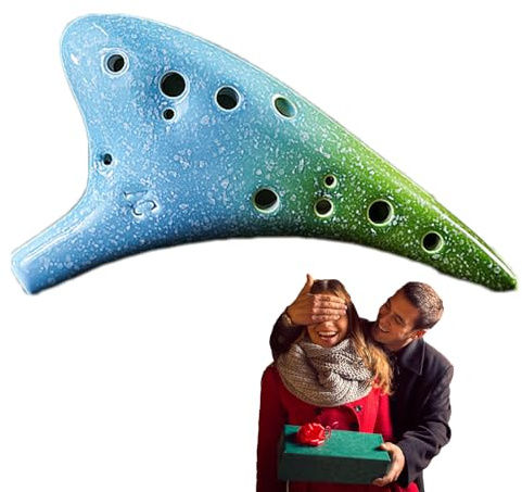 12-Hole Vessel Flute 12 Hole Alto C Ceramic Colorful