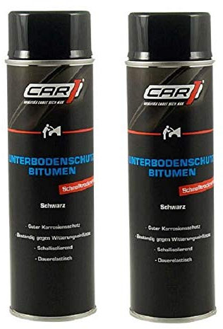2 x 500ml CAR1 Unterbodenschutz Bitumen Versiegelung, UBS, Steinschlagschutz CO 3612