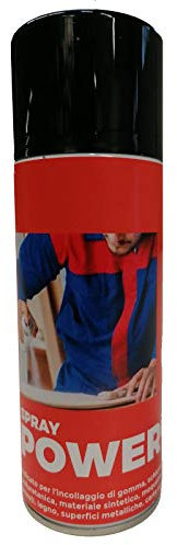 TENDAGGIMANIA Pegamento Power Spray multiusos con válvula ajustable – Ideal para pegar goma, espuma, material sintético, moqueta, tejidos, madera, papel – 1 bote de 400 ml