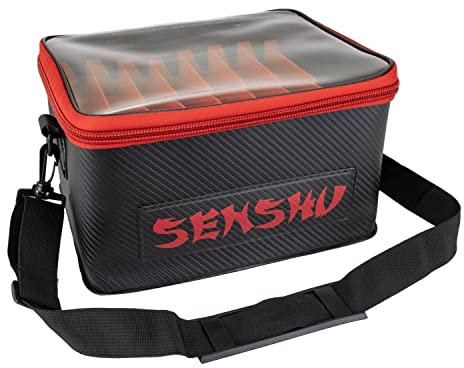 Senshu Eva Wobbler Bakkan 29 x 22 x 17 cm -schwarz/rot - 1Stück | Kunstködertasche | Wobblertasche