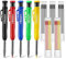 Tieflochmarker, Tischler Bleistift, 5 Stück Set mit 35 Bleistiftminen (Eingebauter Anspitzer), Zimmermannsbleistift Handwerker Maurerbleistift DIY Werkzeug auf Holz Beton Fliesen