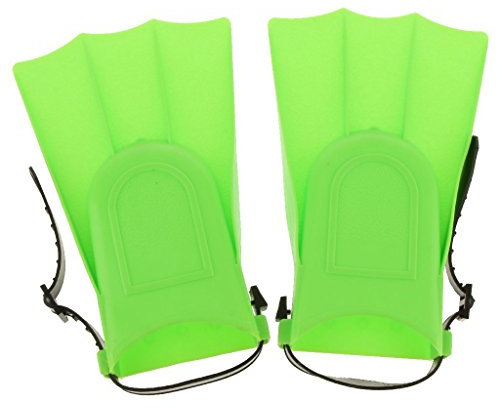 Josenidny Kinder Erwachsene Verstellbare Flossen Schwimmen Tauchen Schwimmflossen - Gruen, S: 25-30