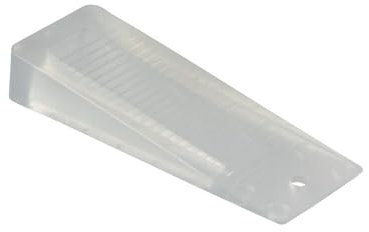 Gedotec Türstopper Keil - Transparent | 1 Stück Robuster und langlebiger Keil aus Kunststoff | Tür Feststeller | Türstopper klein für alle Türen | Fensterstopper Gummikeil Stopper