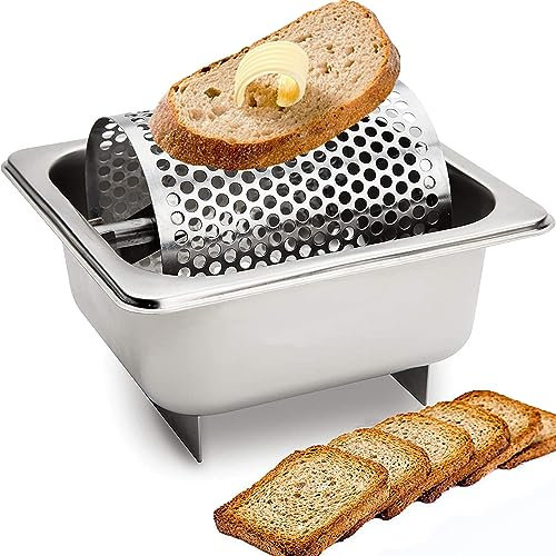 EVANEM Butterroller – Butterspenderrad – verteilt Butter gleichmäßig – reduziert Abfall – fasst 36 Unzen Butter – Edelstahlkonstruktion – leicht zu reinigen – ideal für die Bedienung großer Gruppen