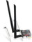 Binardat Carte WiFi 6E AX5400 PCIe Adaptateur réseau WiFi, Puce Intel AX210 Bluetooth 5.3, Tri-Band 2,4 GHz/5 GHz/6 GHz OFDMA et MU-MIMO, pour Windows 10/11