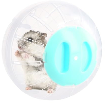 Boule d'exercice pour Hamster, Gerbille et Cochon d'Inde - Transparent et Mignon - Roues d'exercices pour Petits Animaux
