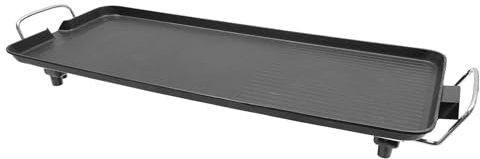 Barbecue elettrico da tavolo,Vassoio grill elettrico barbecue esterno 1500 w rivestimento antiaderente 26,77 x 11,02 cm 250° Cinque velocità per giardino viaggi pic-nicks campeggio