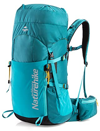 Naturehike Wanderrucksack 45/55L Herren Damen Ultraleichter Wasserdichter Trekkingrucksack Reiserucksack mit Regenhülle für Camping Trekking Mountainering