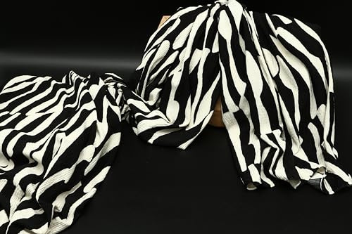 Elegant metervara tyg, 300 x 140 cm: Perfekt för dekoration, kläder, hemtextilier, DIY, lapptäcke, hantverk, kreativa projekt, kläder, bordslöpare, dekorativt tyg och barntyger, zebränder