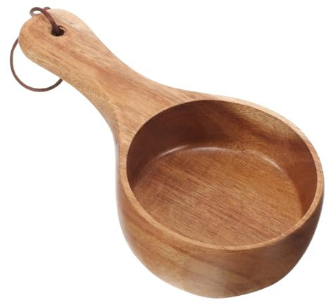 OSOLADY Tasse Bois Multifonctionnelle Avec Poignée Mug De Voyage Bois Pour Café Lait Et Bières Élégant Mug Noyer Pour Activités Extérieures