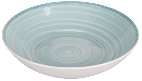 Set 6 Piatto fondo in porcellana Ø20,5 cm, Baita Acqua