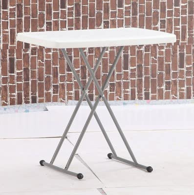 OHMG Tavolo da giardino pieghevole quadrato perla,tavolo alto pieghevole da cocktail, cocktail, bistrot, mangia in piedi/bar, tavolo pieghevole, mobile da terrazza da giardino (76 x 50 x 74 cm-1 P)