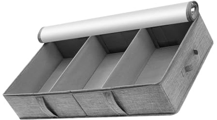 Gatuida Caja De Almacenamiento Gris Plegable Organizador De Ropa Para Dormitorio Contenedor De Tela Para Guardar Ropa Doblada Pantalones Vaqueros Libros Juguetes Para Armario o Estantería