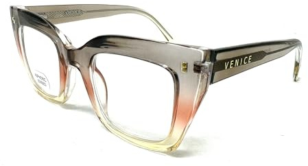 Gafas de lectura, presbicia, vista cansada, ULTIMA MODA, EXCLUSIVAS y modernas para mujer. VENICE ANA ROSA - Dioptrías: 1 a 3,5 (GRIS/ROSA, 3.5, Dioptrías)