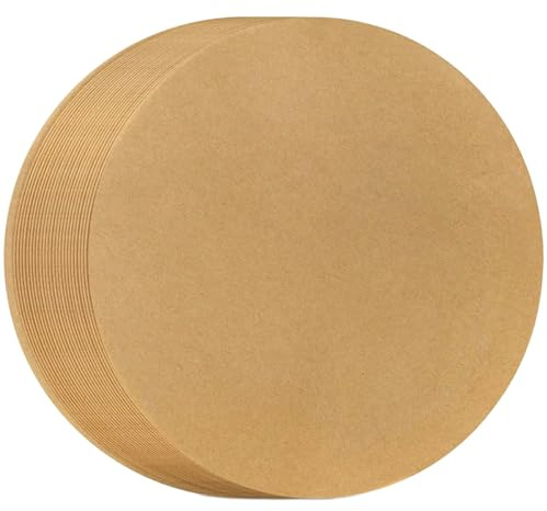 SHINEOFI 100pcs 9-inch Unbleached round Baking Paper Circles, Non-stick Thickened Parchment Sheets for Oven, Grill Pan, and Cake Baking, Multi-function Daily Use Bakeware Liners