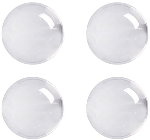 YGBWAOV 4X Sfera di di Vetro Trasparente Un Colori Sfera Curativa Fotografia Oggetti di Scena Palla Decor 50Mm