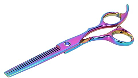 AMONIDA Forbici Professionali per Sfoltire i Capelli in Acciaio Inossidabile 6 Pollici per Uso in Salone Uomini Donne Bambini (Forbice per sfoltire)
