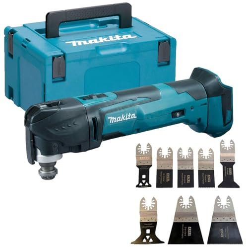 Makita DTM51Z 18V LXT Oscillating Multi Tool with Extra 8 Pcs Accessories Set & Mak Case