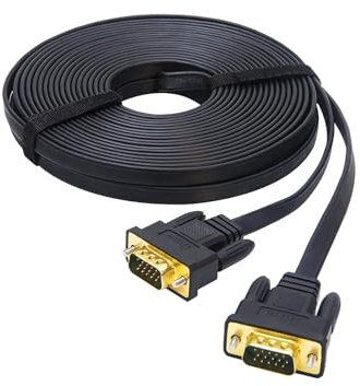 DTech VGA Kabel 5m 15polig Stecker auf Stecker VGA auf VGA Kabel Full HD 1080P