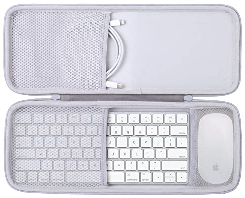 co2CREA Hårt resefodral fodral för magiskt tangentbord/magiskt tangentbord med Touch ID (kan lagras Magic Mouse) (endast låda, innehåller inget tangentbord/mus-set)