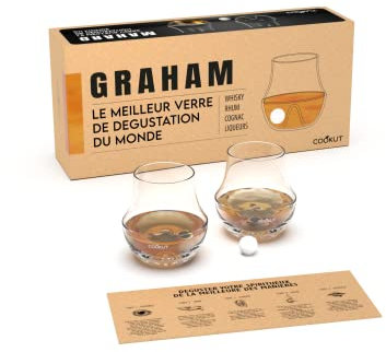 COOKUT - Set de regalo de 2 copas de licor - La copa con mejor sabor del mundo - Revela la sutileza, riqueza y complejidad de tus bebidas espirituosas con carácter