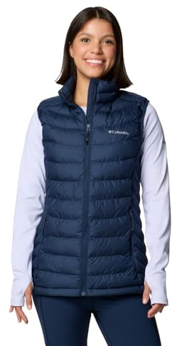 Columbia Powder Lite 2 Vest, Chaleco Acolchado Mujer, Collegiate Navy, XS