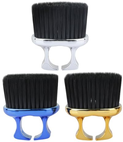 3pcs Spazzola di Pulizia Dei Capelli Baffi Uomo Barba Spazzola Barbiere Collo Collo Barbiere Spazzola per Barba Uomini Uomini Barba Pennello Barbiere Barbiere Spazzole Baffi Spazzola Abs Ipetboom