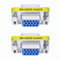 TECHZOCO Adaptador de VGA Hembra a Hembra, Acoplador SVGA, Adaptador de Cambiador de Género HDB15, Conector VGA Female a Female, Plug 15 Pin, HD 15 Pines