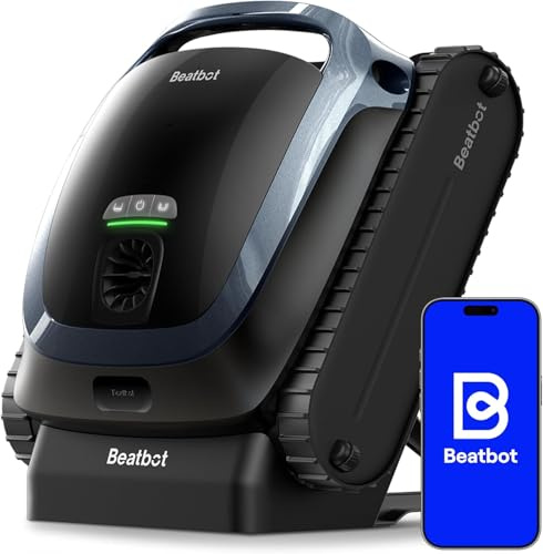 Beatbot AquaSense 2 Robot piscina cordless, parcheggio intelligente. Pulisce pavimento, pareti e linea d'acqua con doppio passaggio, Per piscine fuori terra e interrate fino a 300 m²,Blu Ghiaccio