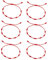 JFGDVW 6 PCS Red String Bracelets, 7 Knot Red Cord Bracelet, Hand-woven adjustable, for Women, Men, Girls, Boys, Family