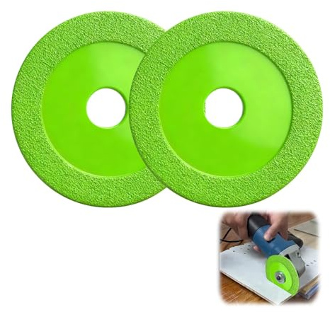 2 Pièces Disque Coupe Verre, Disque Diamant 125 Carrelage, Coupe Bouteille en Verre pour Disque Carrelage pour Bouteille, Porcelaine, Jade, Granit(125 x 22,23mm)
