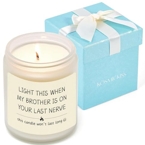 Sister in Law Gifts, Funny Wedding Gifts, 9 oz Lavender Scented Candle with Gift Box, Funny Christmas Valentines Wedding Day Candle for Brother's Girlfriend, Sister-in-Law Birthday Gift