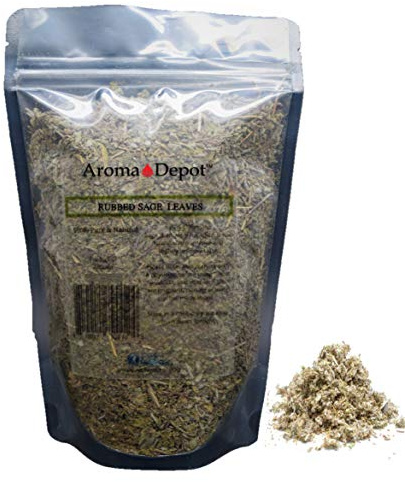 100% Natural Ground and Whole Sage Leaf Herb, Spice, Seasoning, Dried, Leaves, Chushed, Rubbed, Kosher Gluten-Free Non GMO (Whole Rubbed Sage, 4 oz)