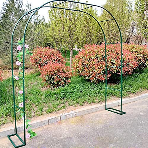 Daoyuan Arco da Giardino in Metallo,Arco per Rose per Piante Rampicanti,Resistente Padiglione da Giardino,Traliccio,Pergolati alle Intemperie E Autoportante,con Base,Facile da Montare