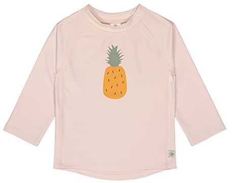 LÄSSIG Maillot de Bain pour bébé Enfant Maillot de Bain à Manches Longues Protection UV/Manches Longues Rashguard Pineapple Powder Rose, 24 Mois, Taille : 92