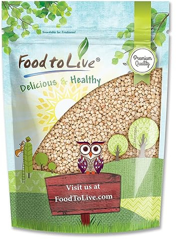 Food to Live Italian White Whole Grain Sorghum, 3 Pounds – Premium White Groats. Raw Milo Seeds. Vegan, Bulk Broom-corn. Durra is Great for Making Flour and Popped Jowar Dhani