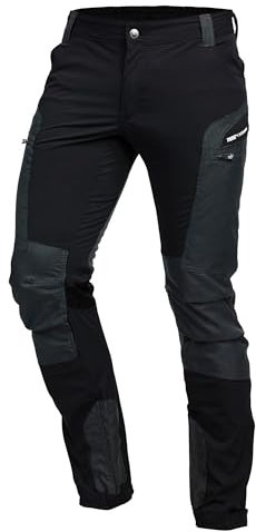 PUMA Workwear Pro-One Wanderhose Herren - Robuste Outdoor Hosen für Herren - Mit verstärktem Nylon für Langlebigkeit - Trekkinghose mit 4-Wege-Stretch - Verstellbarer Knopfleiste - S - Schwarz
