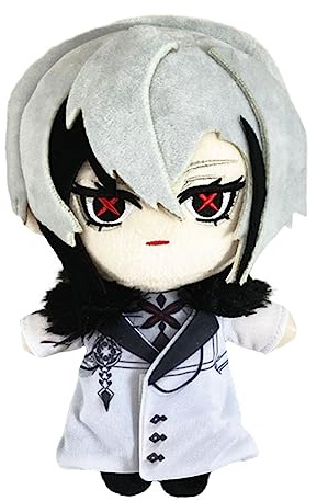 Zhongkaihua Oreiller en Peluche avec Personnage de Jeu Fatui/Columbina/Dottore/Arlecchino/Barbara - Coussin Doux pour canapé - 20 cm