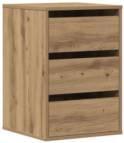vidaXL Commode d'angle chêne Artisanal 40x41x58 cm Bois d'ingénierie