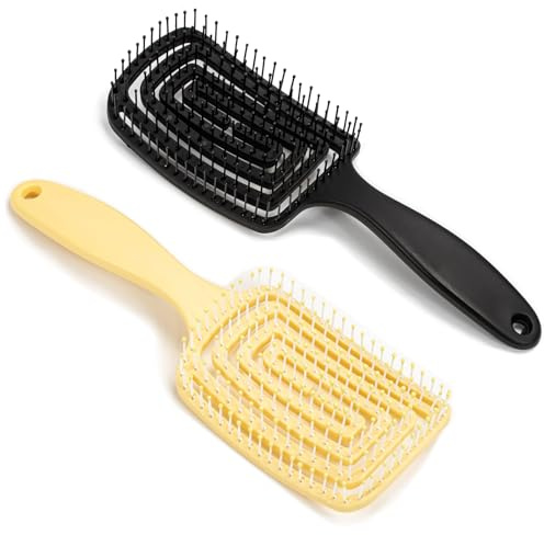 Yikki 2Pack Detangle Hair Brush for Women Wet & Dry Hair