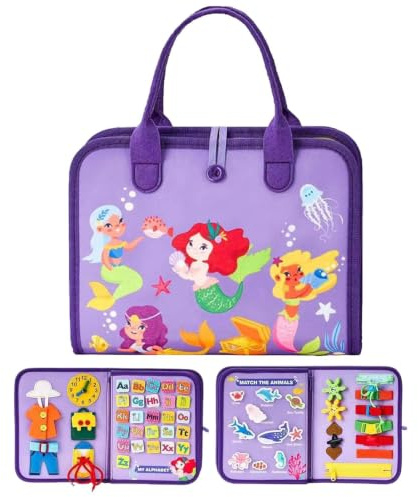 Pizarra de actividades, pizarra sensorial para niños | Pizarra de | aprendizaje temprano | - educativo para niños a partir de 1 año, tabla de actividad educativa, sensorial de viaje